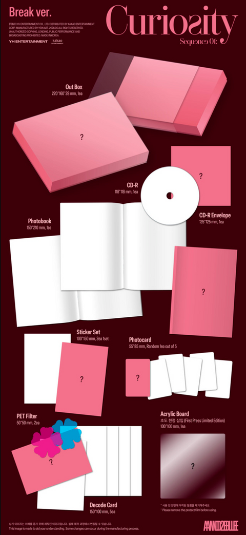 [06/05 1:1 WHOSFANSTORE VIDEO CALL EVENT] AND2BLE – 1ST MINI ALBUM [SEQUENCE 01: CURIOSITY] (PRE-ORDER)