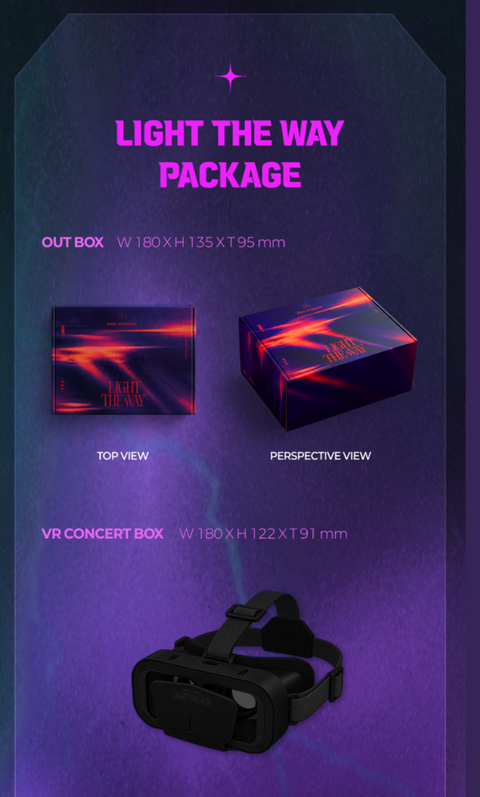 Official LIGHT THE WAY retail box and headset reference