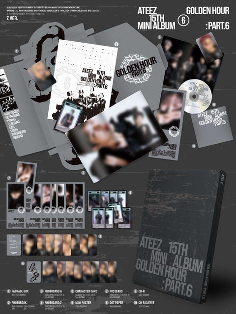 ATEEZ Golden Hour Part 6 Z gray album