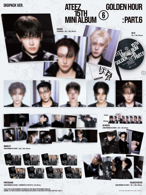 ATEEZ Part 6 Digipack inclusions detail
