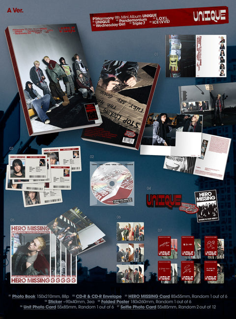 [03/13 EVERLINE 1:1 VIDEO CALL EVENT] P1Harmony – Mini Album Vol.9 [UNIQUE] (PHOTOBOOK ver.) (PRE-ORDER)