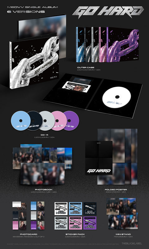 [10/16 MUSICART GROUP VIDEO CALL EVENT] MEOVV - SINGLE ALBUM [GO HARD] (6 Versions Album) (PRE-ORDER)
