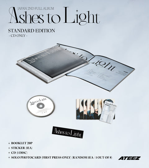 [09/16 ATEEZ JAPAN] ATEEZ – Ashes to Light (Regular Edition) + JAPAN Pre-Order Benefit Photocards (PRE-ORDER)