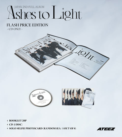 [09/16 ATEEZ JAPAN] ATEEZ – Ashes to Light (First Press Flash Price Edition) + JAPAN Pre-Order Benefit Photocards (PRE-ORDER)
