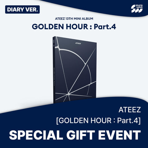 [02/05 SOUNDWAVE PHOTOCARD EVENT] ATEEZ - 13TH MINI ALBUM [GOLDEN HOUR : Part.4] (ALBUM/DIGIPACK ver.) (PRE-ORDER)