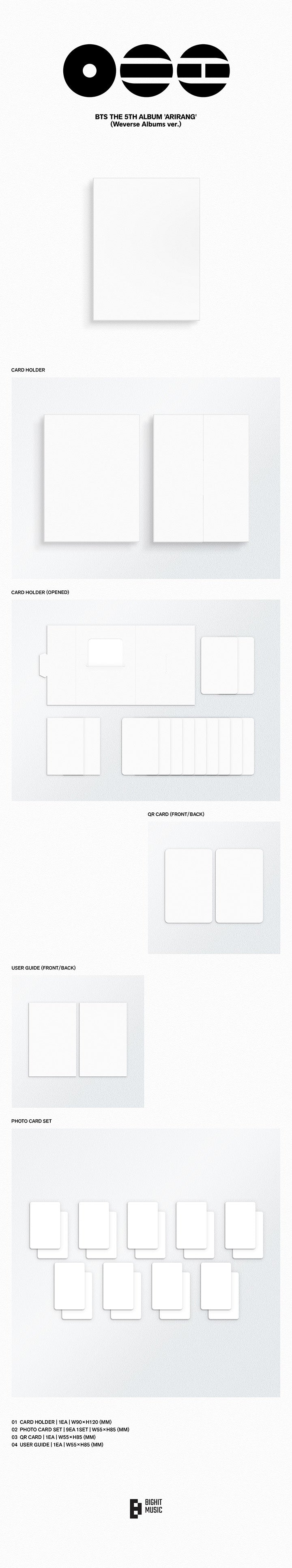 03/18 WEVERSE PRE-ORDER BENEFIT EVENT] BTS — 'ARIRANG' (Set) +