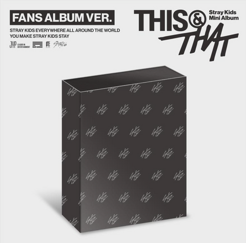 [08/06 BLUEDREAMMEDIA PHOTOCARD EVENT] STRAY KIDS - 'THIS & THAT' (THIS / THAT / & / TRUCK / FANS ALBUM VER.) PRE-ORDER