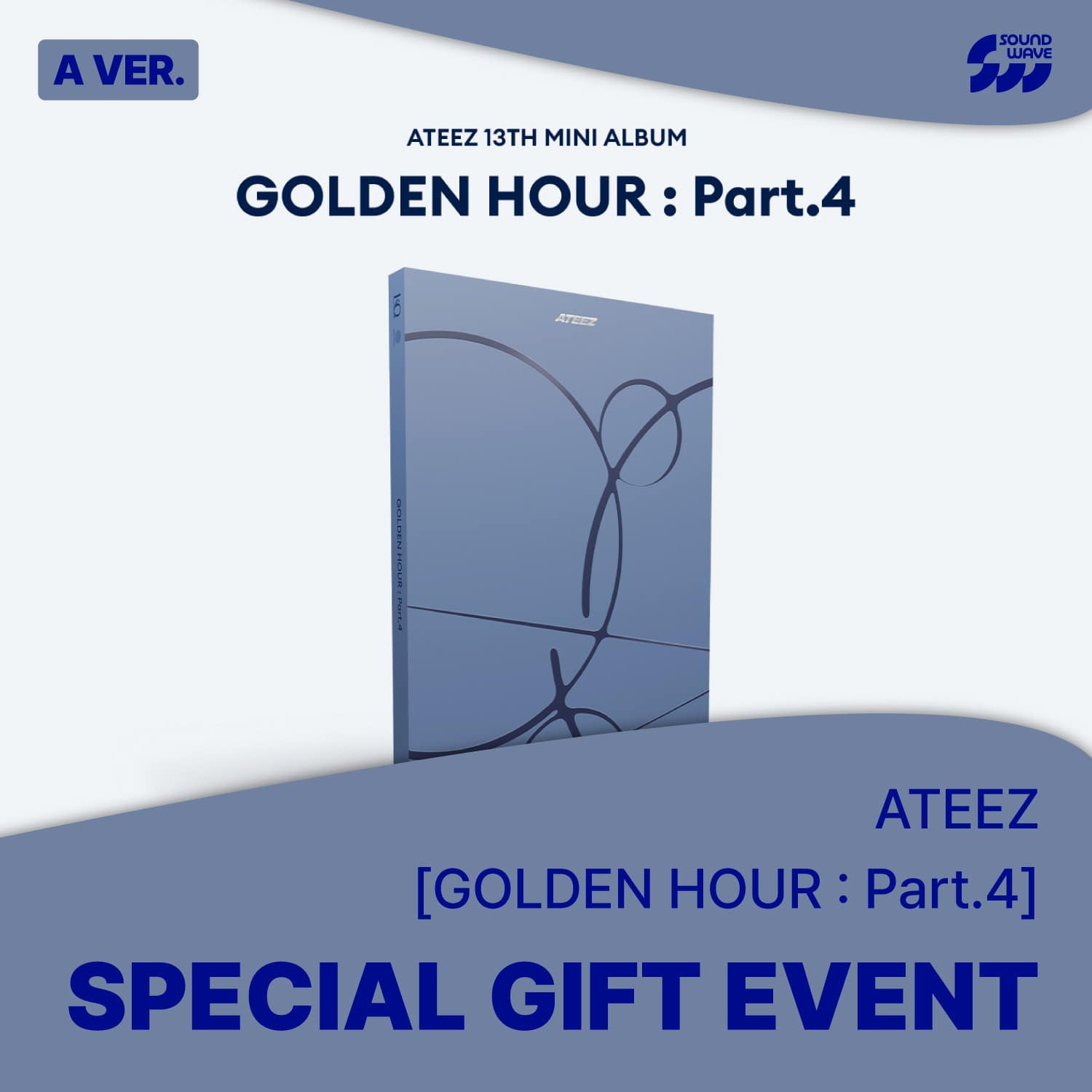 02/05 SOUNDWAVE PHOTOCARD EVENT] ATEEZ - 13TH MINI ALBUM [GOLDEN