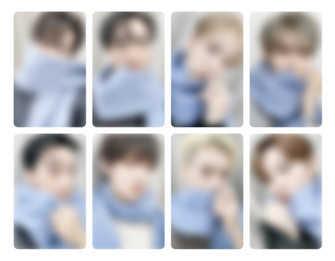 ATEEZ GOLDEN HOUR Part.6 HELLOLIVE Scarf member select POB photocard preview