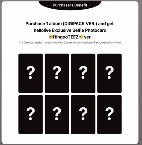 hellolive Digipack exclusive POB