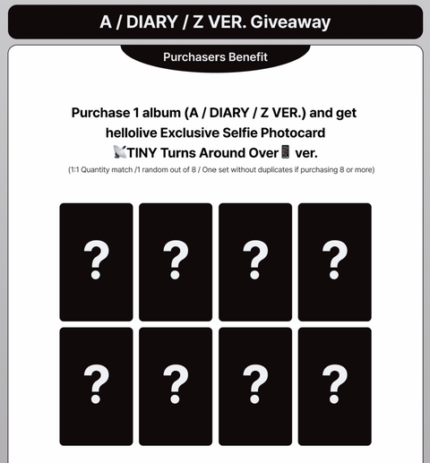 ATEEZ hellolive Part.6 preorder exclusive photocards