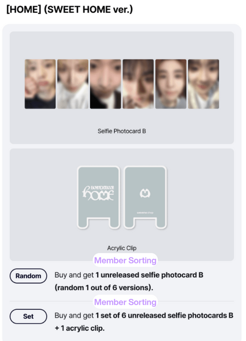 [06/15 WEVERSE PHOTOCARD EVENT] BOYNEXTDOOR - The 1st Studio Album [HOME] (Sweet Home Ver.) (Random/Set) (PRE-ORDER)