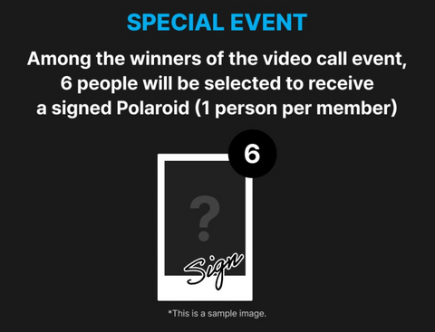 MAKESTAR NCT DREAM six signed Polaroid lucky winners special event