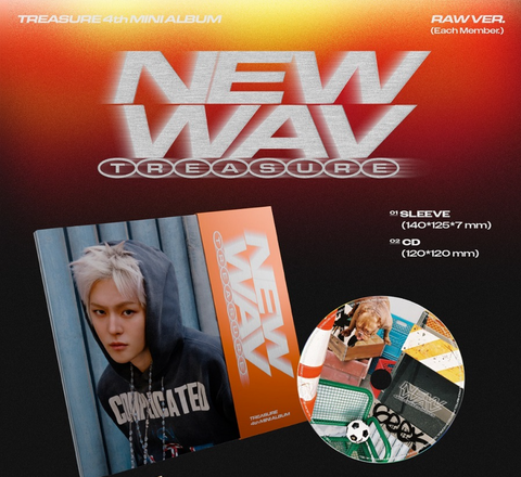 [06/12 SOUNDWAVE 1:1 VIDEO CALL EVENT] TREASURE – 4TH MINI ALBUM [NEW WAV] (RAW VER.) (PRE-ORDER)