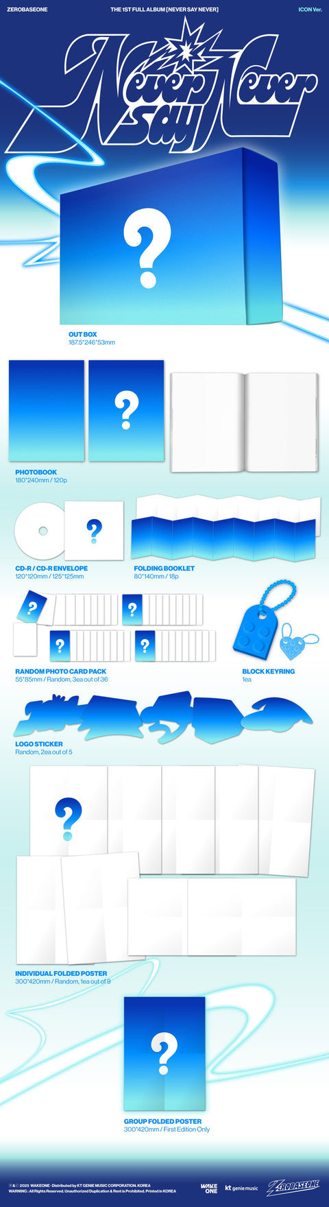 [08/31 PHOTOCARD EVENT] ZEROBASEONE THE 1ST FULL ALBUM "NEVER SAY NEVER" (PRE-ORDER)