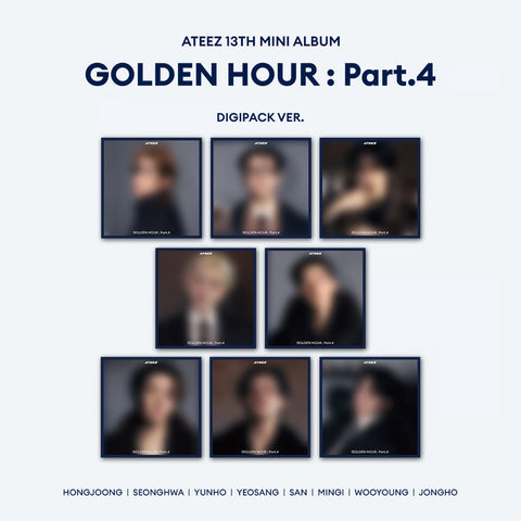 [02/05 TOKTOQ PHOTOCARD EVENT] ATEEZ - 13TH MINI ALBUM [GOLDEN HOUR : Part.4] (ALBUM/DIGIPACK/POCAALBUM ver.) (PRE-ORDER)