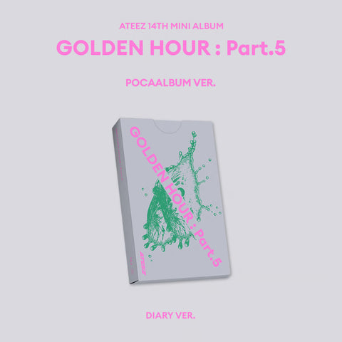 [06/25 MAKESTAR PHOTOCARD EVENT] ATEEZ - 14TH MINI ALBUM [GOLDEN HOUR : Part.5] (POCA VER.)(PREORDER)