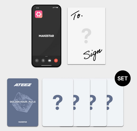[09/29 MAKESTAR SPECIAL HANBOK 1:1 VIDEO CALL EVENT] ATEEZ - 14TH MINI ALBUM [GOLDEN HOUR : Part.5] (POCA VER.)(PREORDER)