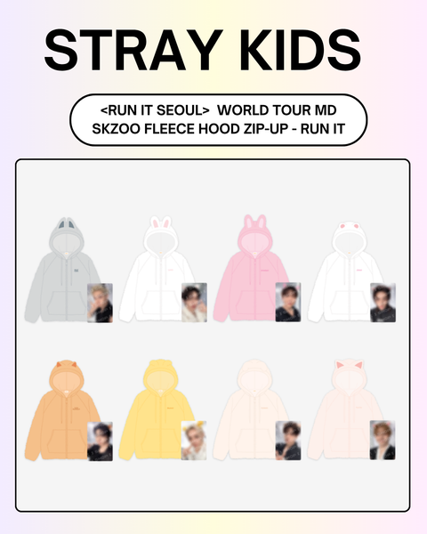 [08/05 FANSSHOP × STRAY KIDS] SKZOO FLEECE HOOD ZIP-UP  (PRE-ORDER)
