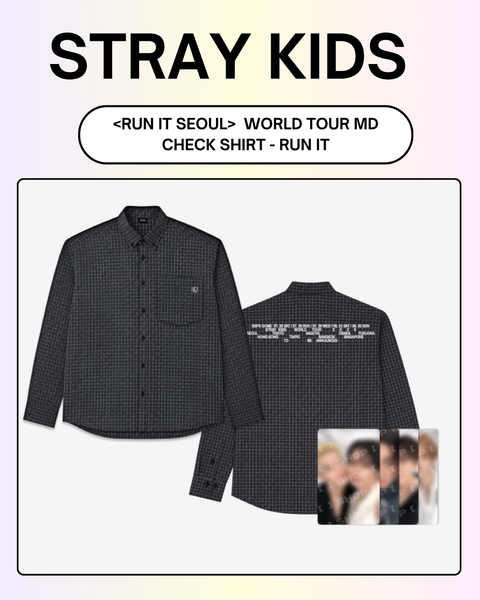 08/05 FANSSHOP × STRAY KIDS] CHECK SHIRT (PRE-ORDER) | WONDERNARA