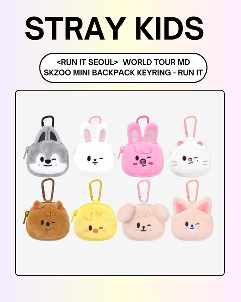 08/05 FANSSHOP × STRAY KIDS] SKZOO MINI BACKPACK KEYRING (PRE-ORDER)