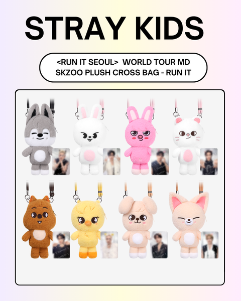 08/05 FANSSHOP × STRAY KIDS] SKZOO PLUSH CROSS BAG (PRE-ORDER