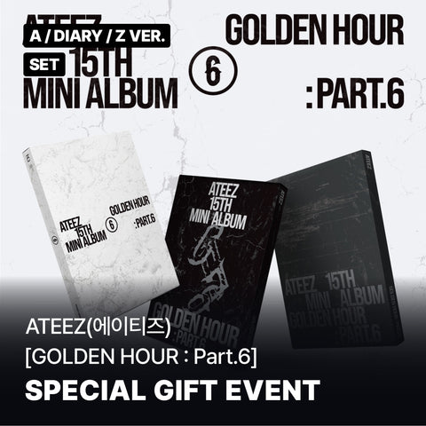 ATEEZ Golden Hour Part 6 A DIARY Z 3 album set