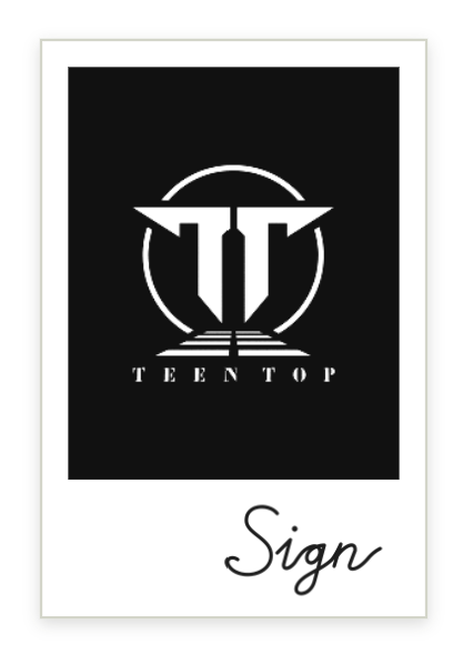 MINIRECORD signed Polaroid sample from TEEN TOP event