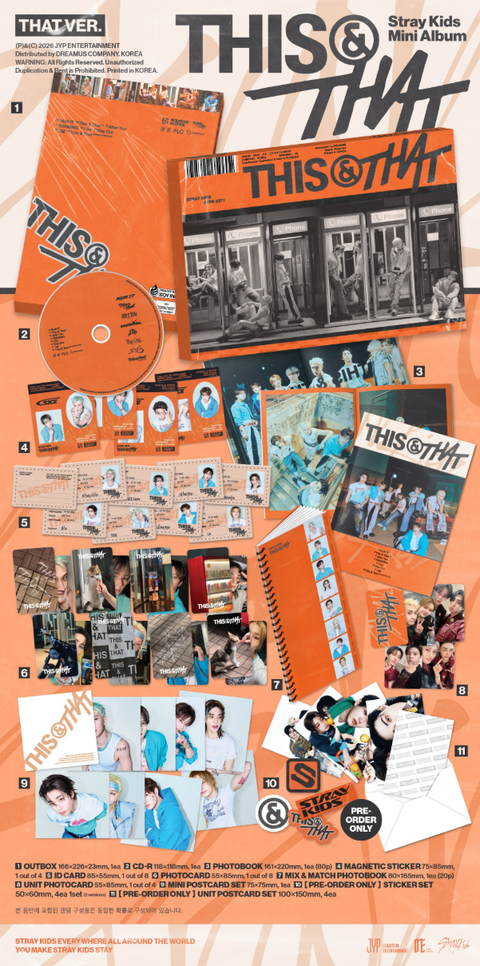 [08/06 FANSSHOP LUCKY DRAW EVENT] STRAY KIDS - 'THIS & THAT' (THIS / THAT VER.) (PREORDER)