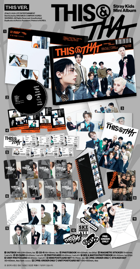 [08/06 FANSSHOP LUCKY DRAW EVENT] STRAY KIDS - 'THIS & THAT' (THIS / THAT VER.) (PREORDER)