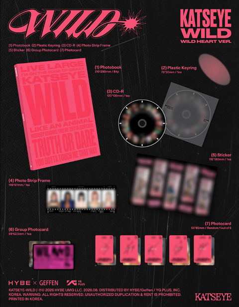 [08/21 SOUNDWAVE 1:1 VIDEO CALL EVENT] KATSEYE - WILD (ALBUM VER.)(PREORDER)