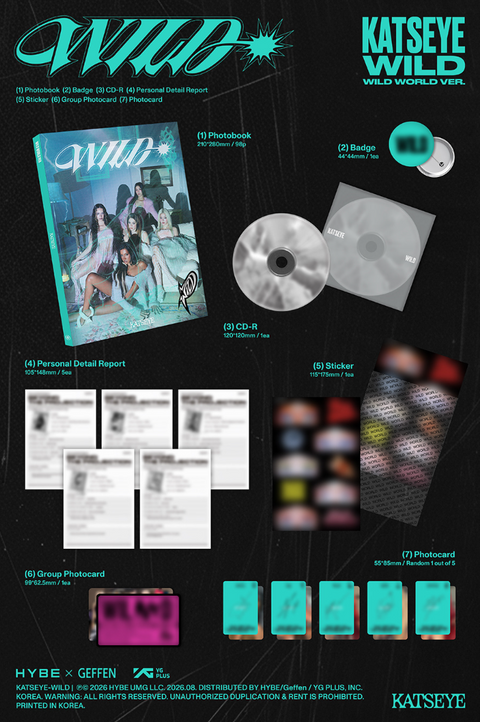 [08/21 SOUNDWAVE 1:1 VIDEO CALL EVENT] KATSEYE - WILD (ALBUM VER.)(PREORDER)