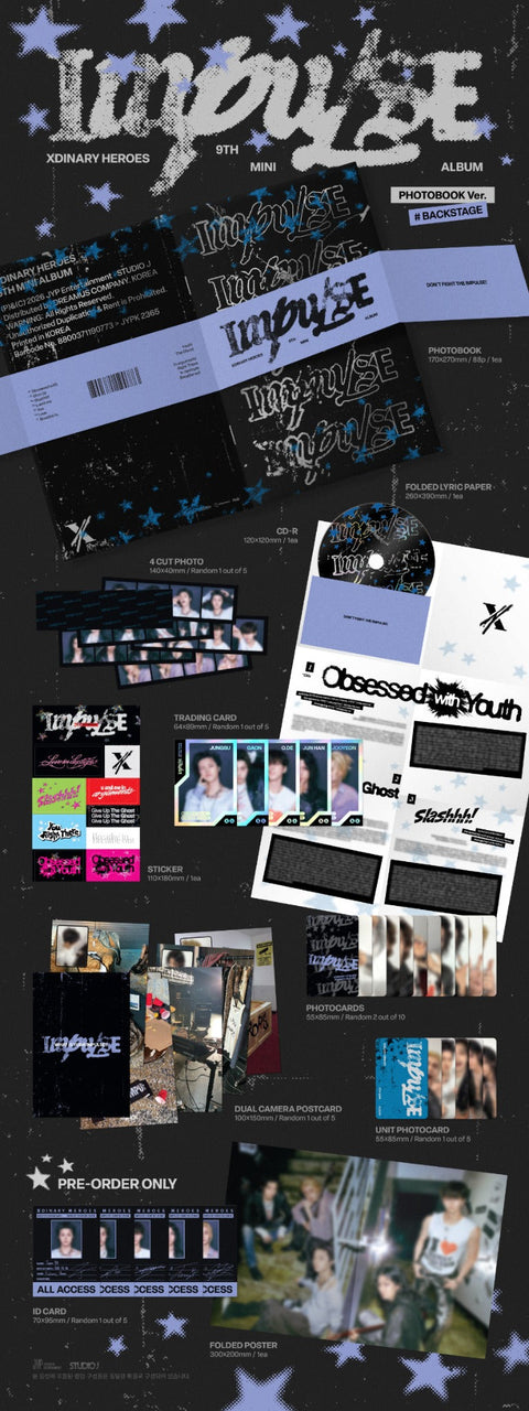 Xdinary Heroes IMPULSE BACKSTAGE version album contents