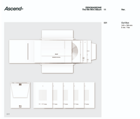 [05/26 APPLEMUSIC 1:1 VIDEO CALL EVENT] ZEROBASEONE – The 6th Mini Album [Ascend-] (11 Ver.) (PRE-ORDER)